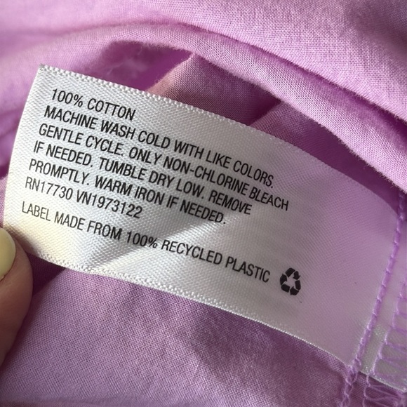 Universal Thread Short Sleeve Cropped Blouse in Lavender Women's Size XXL - Picture 6 of 9